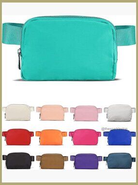 Waterproof Nylon Crossbody Fanny Pack Belt Bag Extended Strap